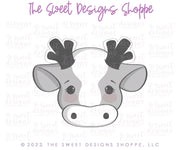 Cookie Cutters - Reindeer Cow - Cookie Cutter - The Sweet Designs Shoppe - TSDS - - ALL,Animal,Animals,Barn,Christmas,Christmas / Winter,Christmas Cookies,Cookie Cutter,Cow,Promocode,STL