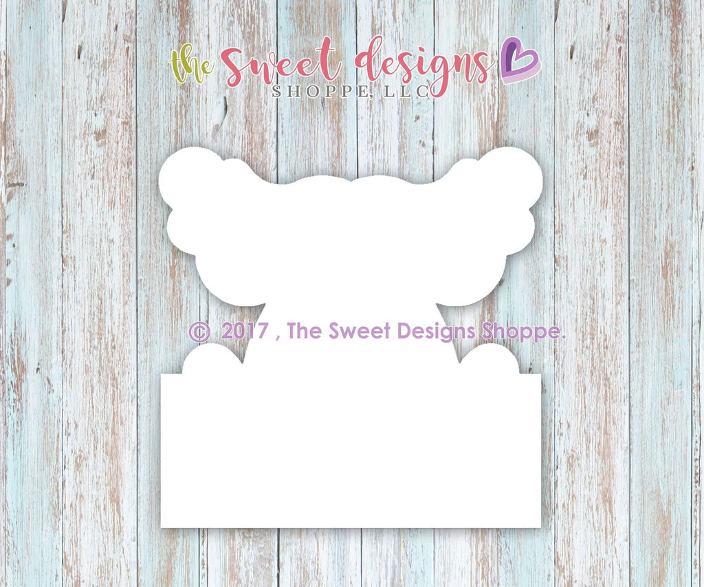 Cookie Cutters - Reindeer Plaque - Cookie Cutter - The Sweet Designs Shoppe - TSDS - - ALL,Animal,Animals,Christmas,Christmas / Winter,Cookie Cutter,Ginger boy,Ginger bread,Ginger girl,gingerbread,Personalized,Plaque,Promocode,ReindeerPlaque001,ReindeerPlqe001,STL