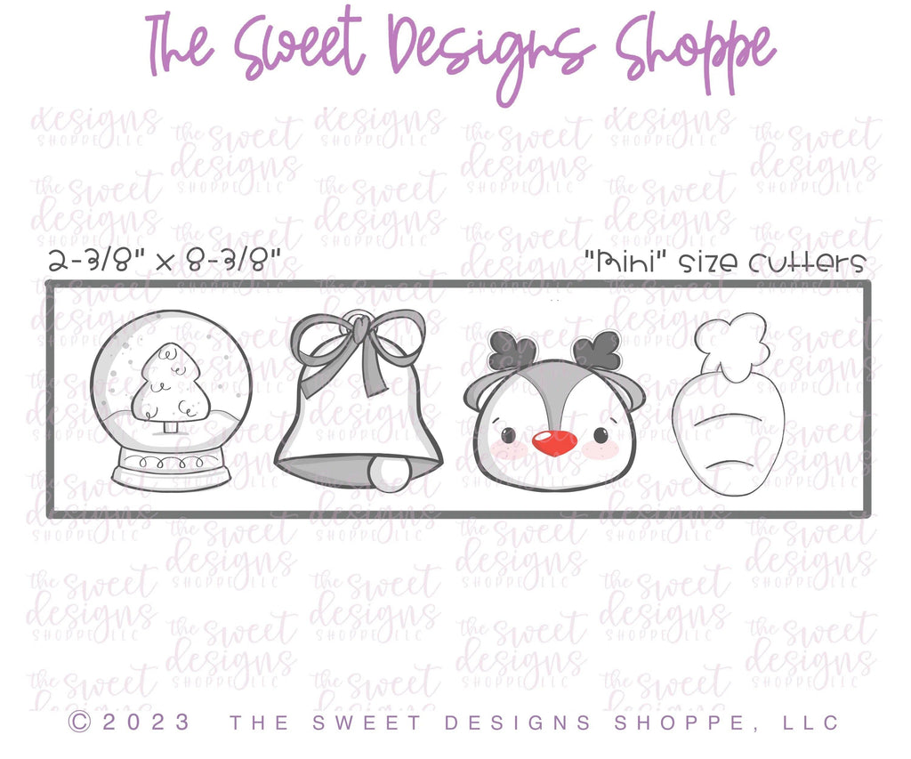 Cookie Cutters - Reindeer's Run Mini Set - Set of 4 - Cookie Cutters - The Sweet Designs Shoppe - TSDS - - ALL,Christmas,Christmas / Winter,Cookie Cutter,Mini Sets,Promocode,regular sets,Reindeer,Rudolph,Rudolphs,set,Winter