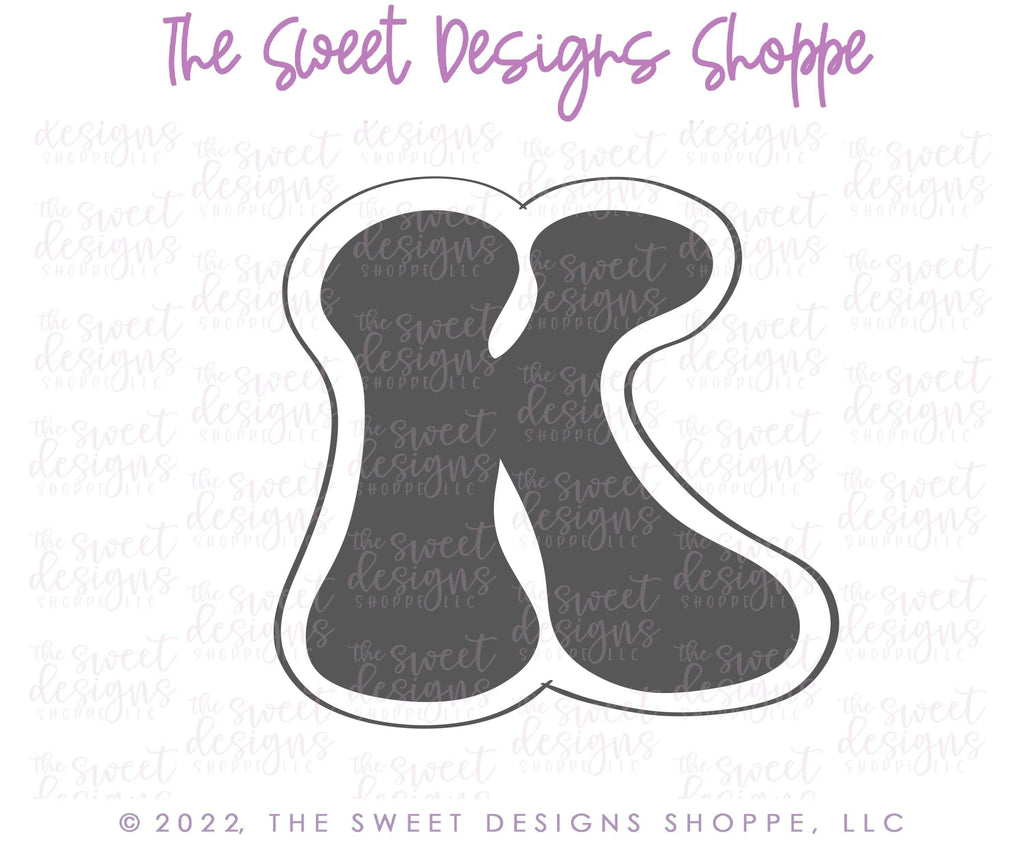 Cookie Cutters - Retro Alphabet (Mid Size) - Set of 26 Cookie Cutters or Individual Cookie Cutters - The Sweet Designs Shoppe - TSDS - - ABC,ALL,alphabet,back to school,Cookie Cutter,Grad,graduations,groovy,letter,Lettering,Letters,letters and numbers,Mini Sets,Promocode,School,School / Graduation,school supplies,set,STL,text