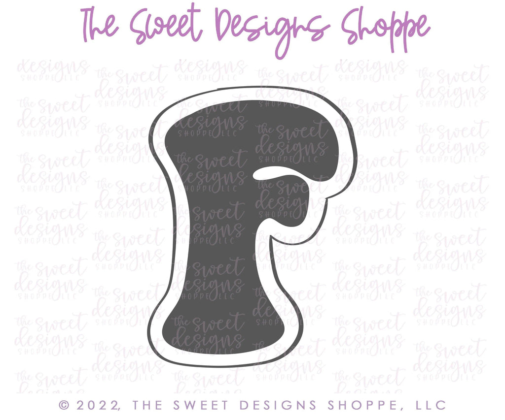 Cookie Cutters - Retro Alphabet (Mid Size) - Set of 26 Cookie Cutters or Individual Cookie Cutters - The Sweet Designs Shoppe - TSDS - - ABC,ALL,alphabet,back to school,Cookie Cutter,Grad,graduations,groovy,letter,Lettering,Letters,letters and numbers,Mini Sets,Promocode,School,School / Graduation,school supplies,set,STL,text