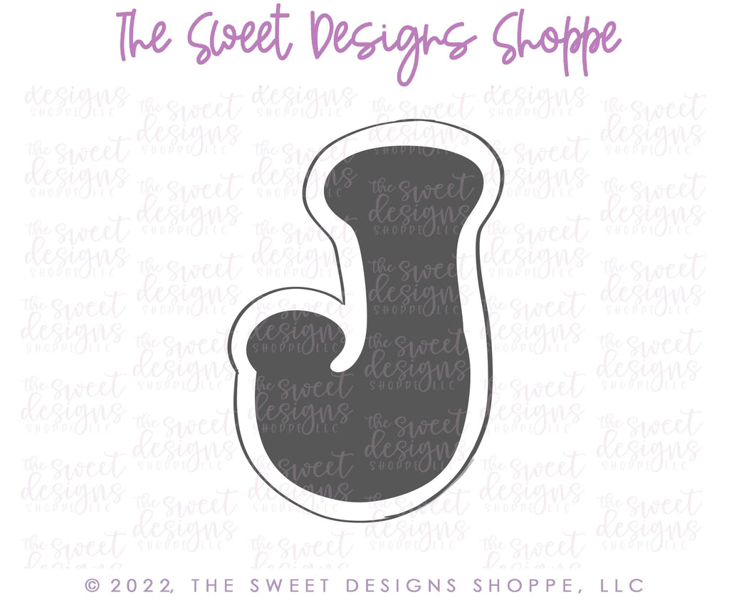 Cookie Cutters - Retro Alphabet (Mini Size) - Set of 26 Cookie Cutters or Individual Cookie Cutters - The Sweet Designs Shoppe - TSDS - - ABC,ALL,alphabet,back to school,Cookie Cutter,Grad,graduations,groovy,letter,Lettering,Letters,letters and numbers,Mini Sets,Promocode,School,School / Graduation,school supplies,set,STL,text