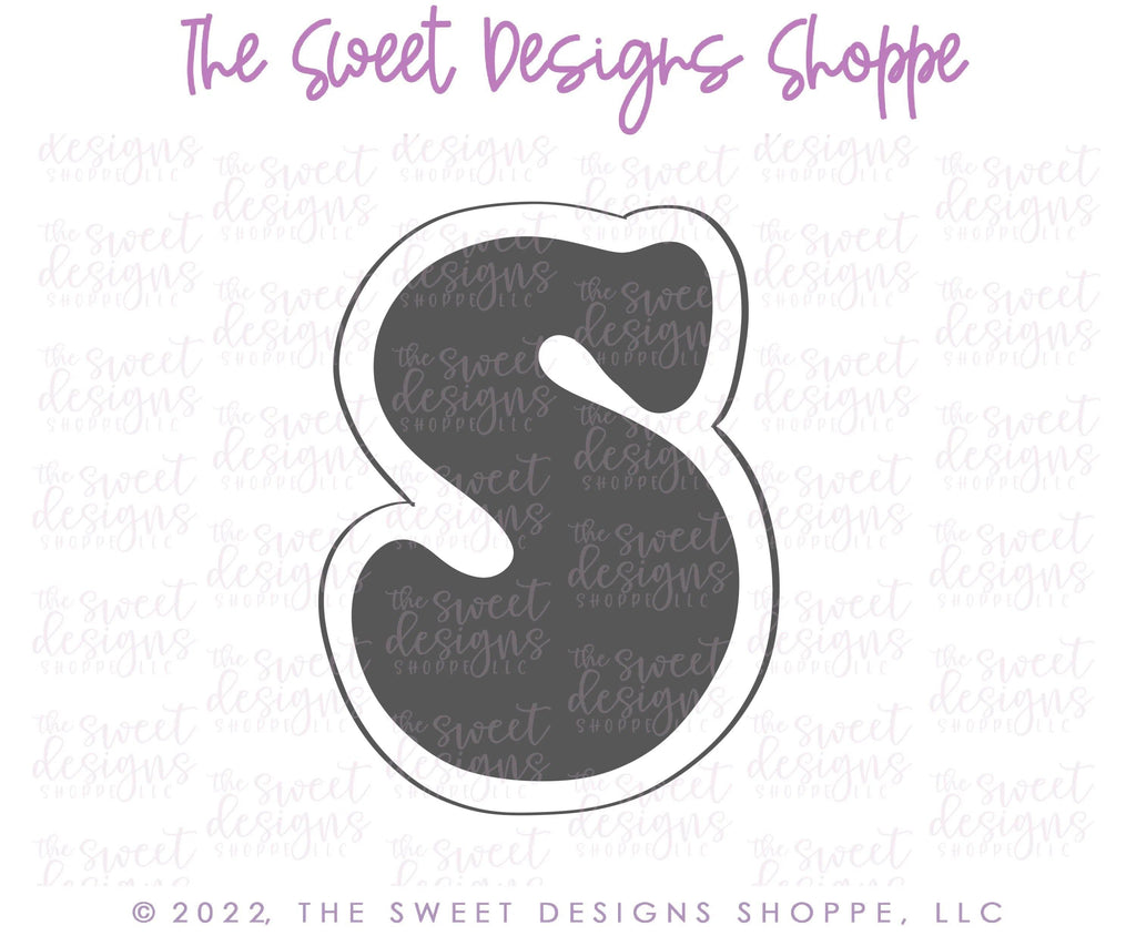 Cookie Cutters - Retro Alphabet (Mini Size) - Set of 26 Cookie Cutters or Individual Cookie Cutters - The Sweet Designs Shoppe - TSDS - - ABC,ALL,alphabet,back to school,Cookie Cutter,Grad,graduations,groovy,letter,Lettering,Letters,letters and numbers,Mini Sets,Promocode,School,School / Graduation,school supplies,set,STL,text