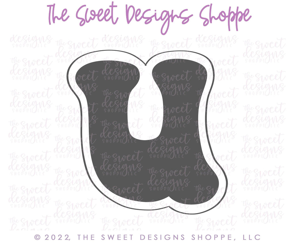 Cookie Cutters - Retro Alphabet (Mini Size) - Set of 26 Cookie Cutters or Individual Cookie Cutters - The Sweet Designs Shoppe - TSDS - - ABC,ALL,alphabet,back to school,Cookie Cutter,Grad,graduations,groovy,letter,Lettering,Letters,letters and numbers,Mini Sets,Promocode,School,School / Graduation,school supplies,set,STL,text