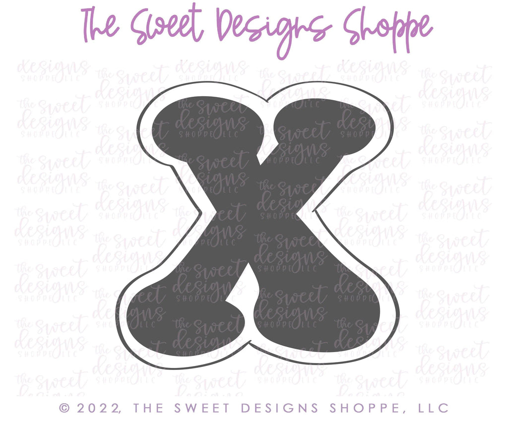 Cookie Cutters - Retro Alphabet (Mini Size) - Set of 26 Cookie Cutters or Individual Cookie Cutters - The Sweet Designs Shoppe - TSDS - - ABC,ALL,alphabet,back to school,Cookie Cutter,Grad,graduations,groovy,letter,Lettering,Letters,letters and numbers,Mini Sets,Promocode,School,School / Graduation,school supplies,set,STL,text