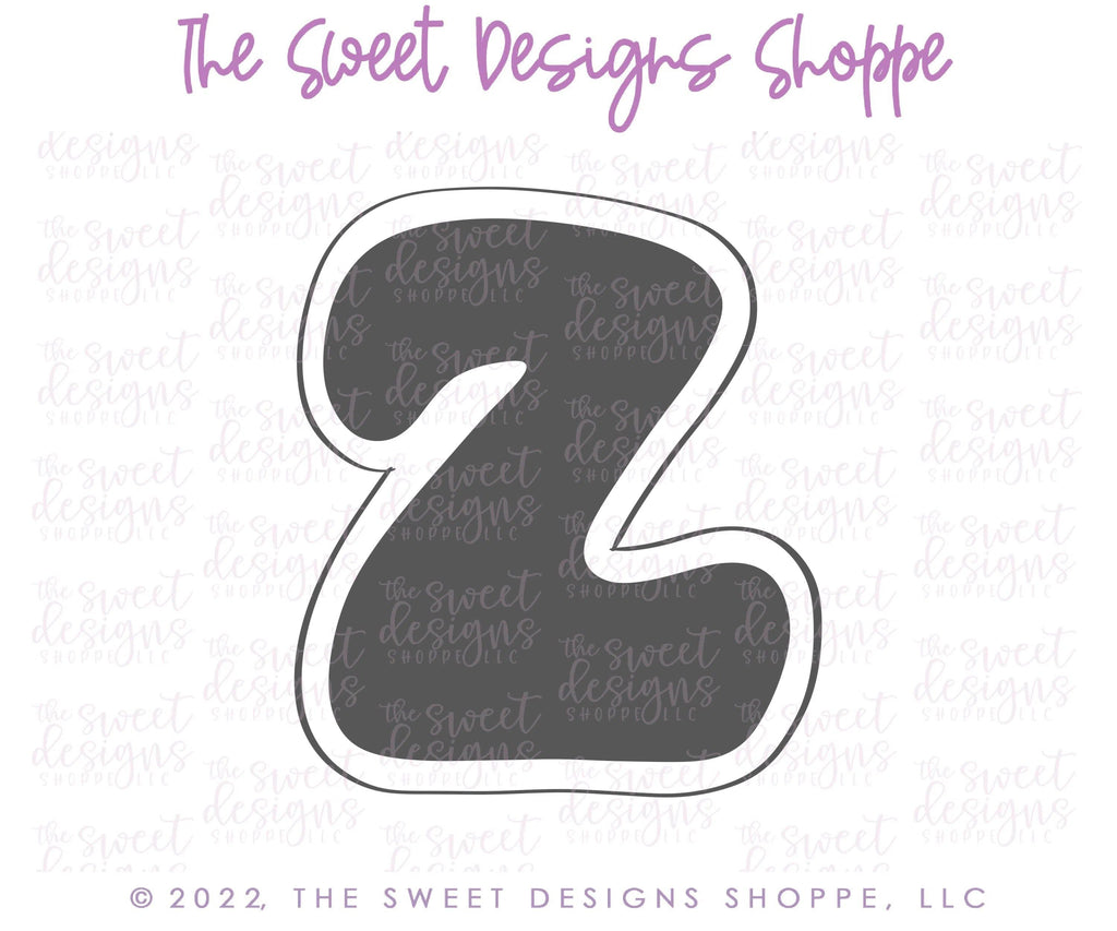 Cookie Cutters - Retro Alphabet (Mini Size) - Set of 26 Cookie Cutters or Individual Cookie Cutters - The Sweet Designs Shoppe - TSDS - - ABC,ALL,alphabet,back to school,Cookie Cutter,Grad,graduations,groovy,letter,Lettering,Letters,letters and numbers,Mini Sets,Promocode,School,School / Graduation,school supplies,set,STL,text