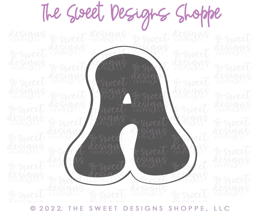 Cookie Cutters - Retro Alphabet (Mini Size) - Set of 26 Cookie Cutters or Individual Cookie Cutters - The Sweet Designs Shoppe - TSDS - - ABC,ALL,alphabet,back to school,Cookie Cutter,Grad,graduations,groovy,letter,Lettering,Letters,letters and numbers,Mini Sets,Promocode,School,School / Graduation,school supplies,set,STL,text