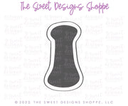 Cookie Cutters - Retro Alphabet (Regular Size) - Set of 26 Cookie Cutters or Individual Cookie Cutters - The Sweet Designs Shoppe - TSDS - Letter I Only - Regular Size (3-3/4" High x 2-1/8" Wide) - ABC,ALL,alphabet,back to school,Cookie Cutter,Grad,graduations,groovy,letter,Lettering,Letters,letters and numbers,Mini Sets,Promocode,School,School / Graduation,school supplies,set,STL,text
