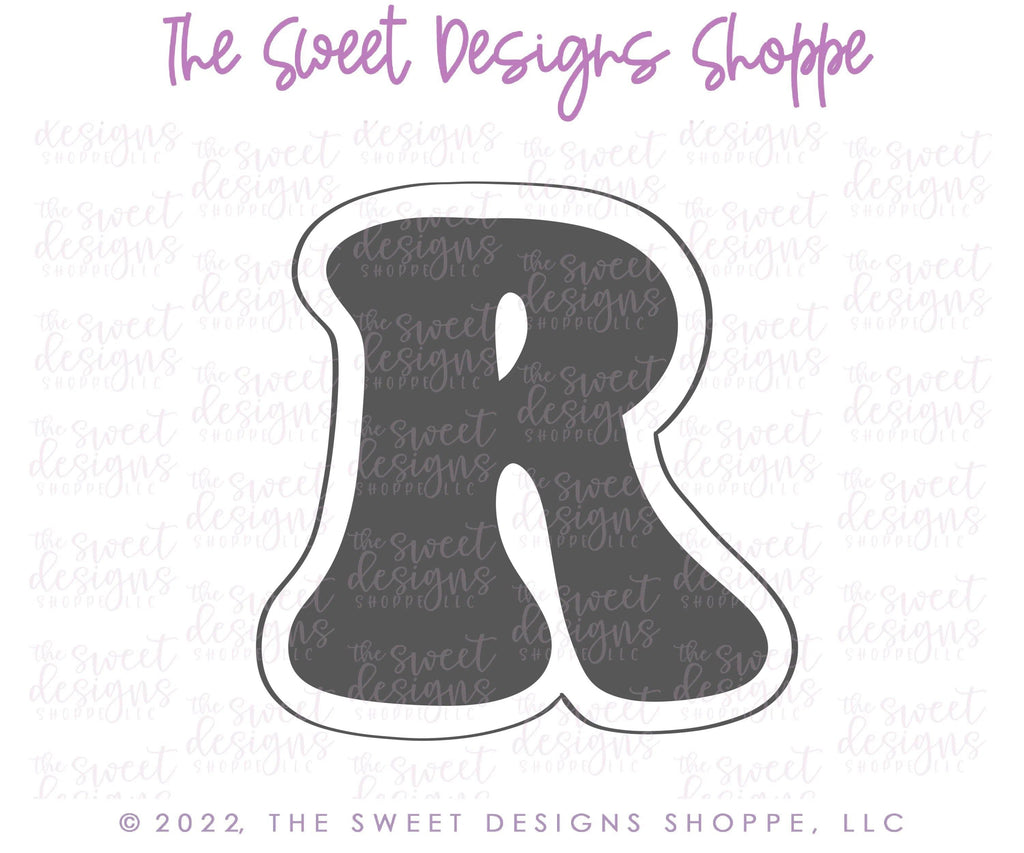 Cookie Cutters - Retro Alphabet (Small Size) - Set of 26 Cookie Cutters or Individual Cookie Cutters - The Sweet Designs Shoppe - TSDS - - ABC,ALL,alphabet,back to school,Cookie Cutter,Grad,graduations,groovy,letter,Lettering,Letters,letters and numbers,Mini Sets,Promocode,School,School / Graduation,school supplies,set,STL,text