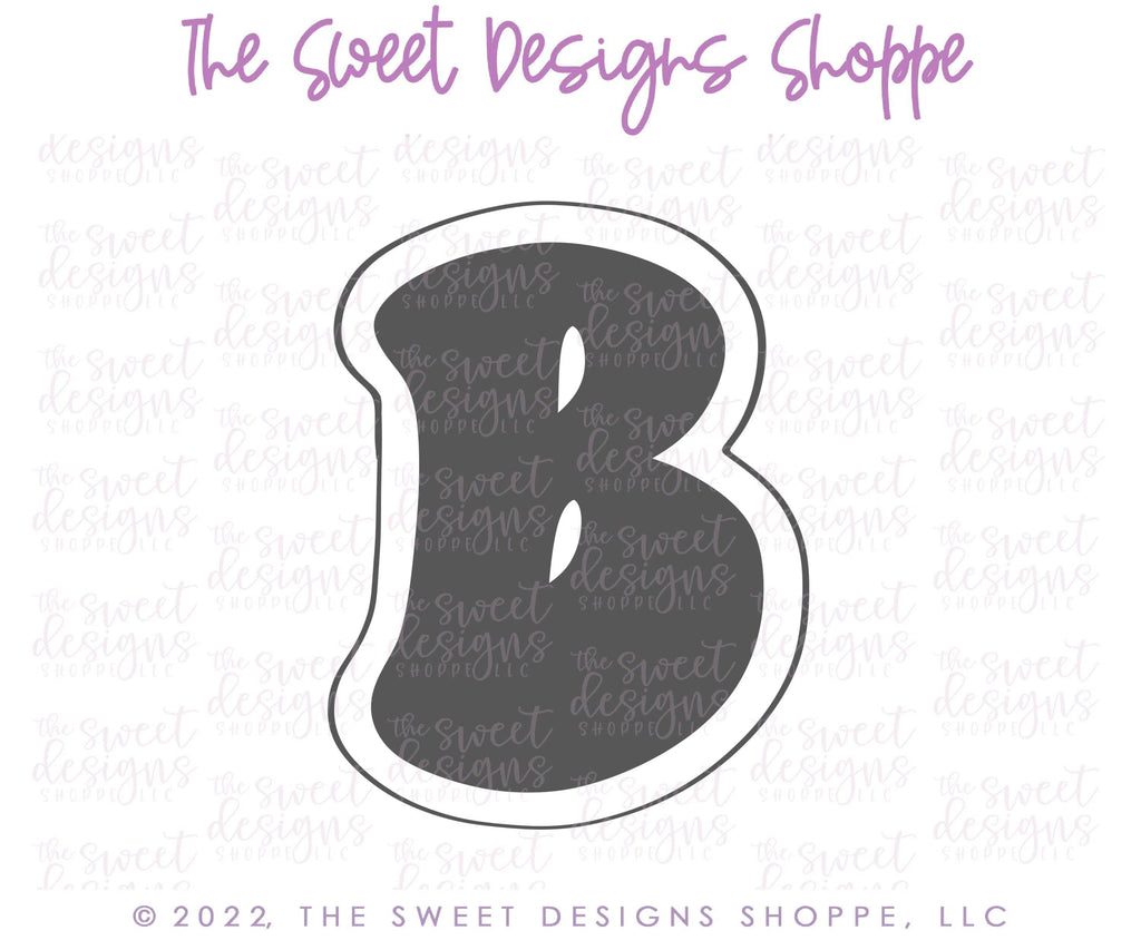 Cookie Cutters - Retro Alphabet (Small Size) - Set of 26 Cookie Cutters or Individual Cookie Cutters - The Sweet Designs Shoppe - TSDS - - ABC,ALL,alphabet,back to school,Cookie Cutter,Grad,graduations,groovy,letter,Lettering,Letters,letters and numbers,Mini Sets,Promocode,School,School / Graduation,school supplies,set,STL,text