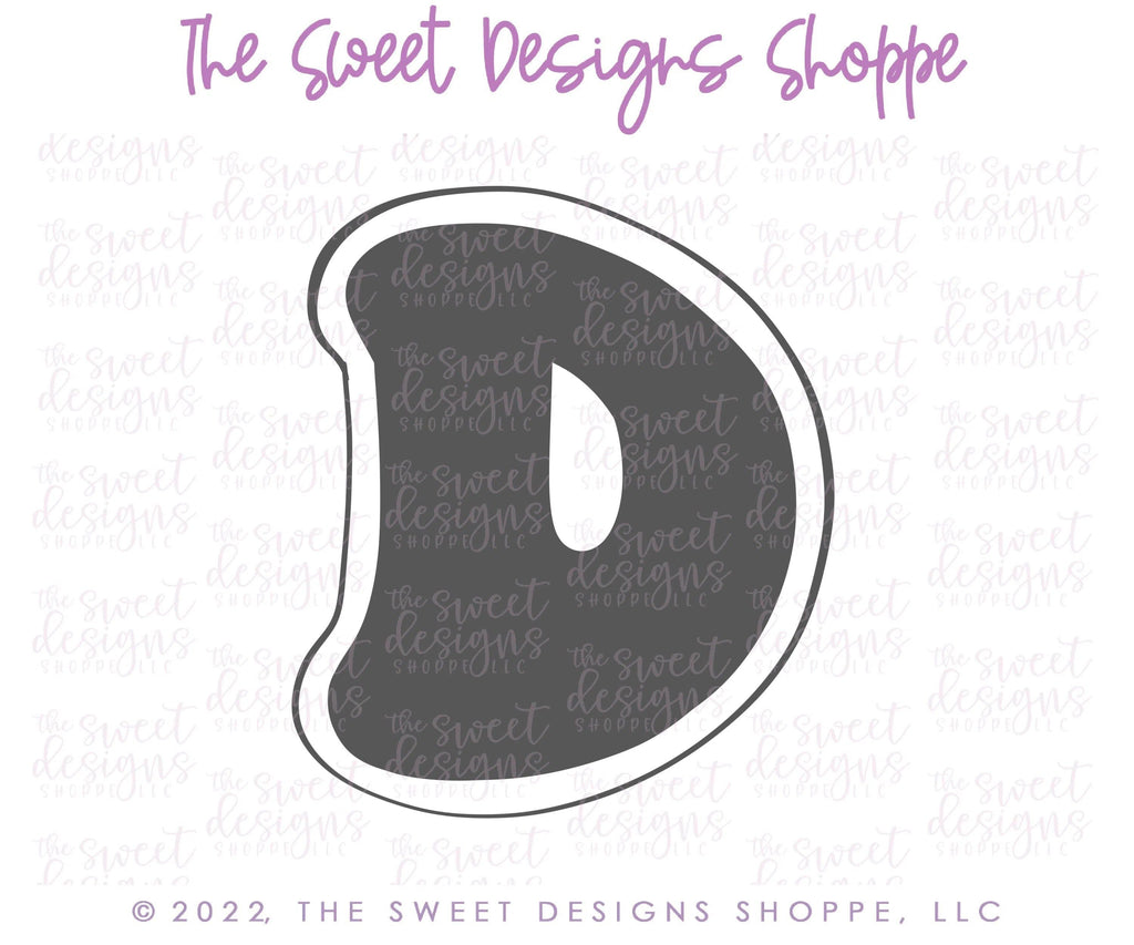 Cookie Cutters - Retro Alphabet (Small Size) - Set of 26 Cookie Cutters or Individual Cookie Cutters - The Sweet Designs Shoppe - TSDS - - ABC,ALL,alphabet,back to school,Cookie Cutter,Grad,graduations,groovy,letter,Lettering,Letters,letters and numbers,Mini Sets,Promocode,School,School / Graduation,school supplies,set,STL,text