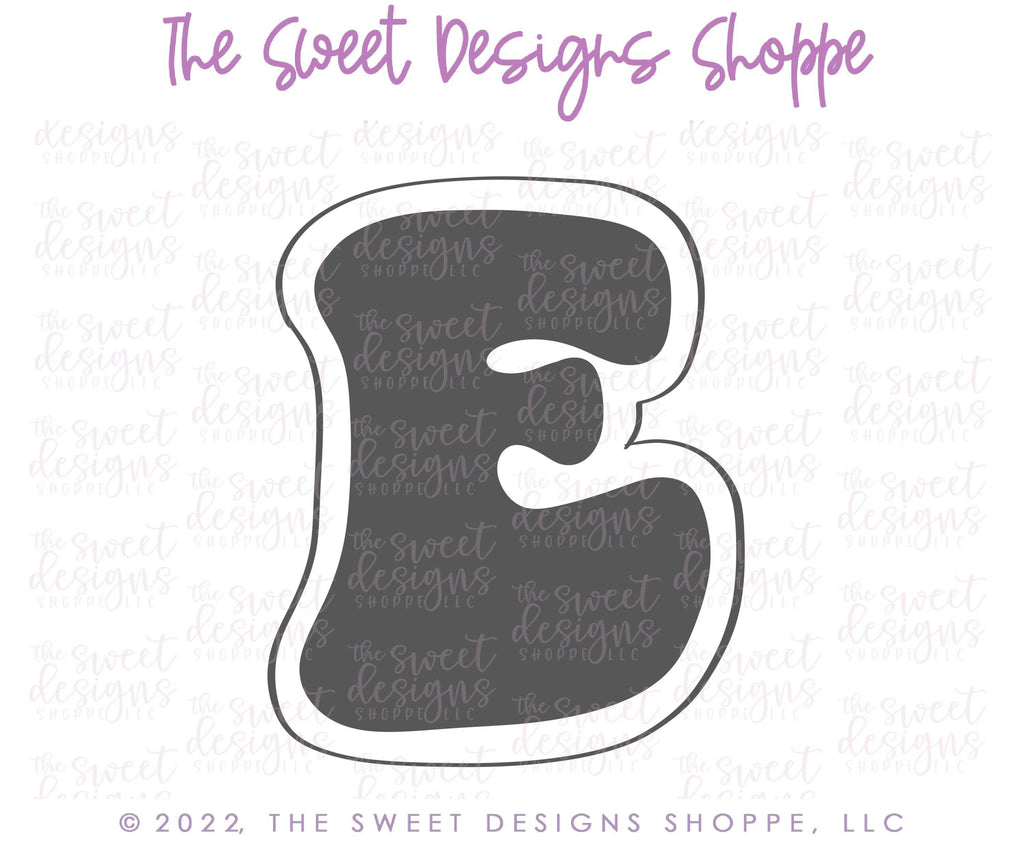 Cookie Cutters - Retro Alphabet (Small Size) - Set of 26 Cookie Cutters or Individual Cookie Cutters - The Sweet Designs Shoppe - TSDS - - ABC,ALL,alphabet,back to school,Cookie Cutter,Grad,graduations,groovy,letter,Lettering,Letters,letters and numbers,Mini Sets,Promocode,School,School / Graduation,school supplies,set,STL,text