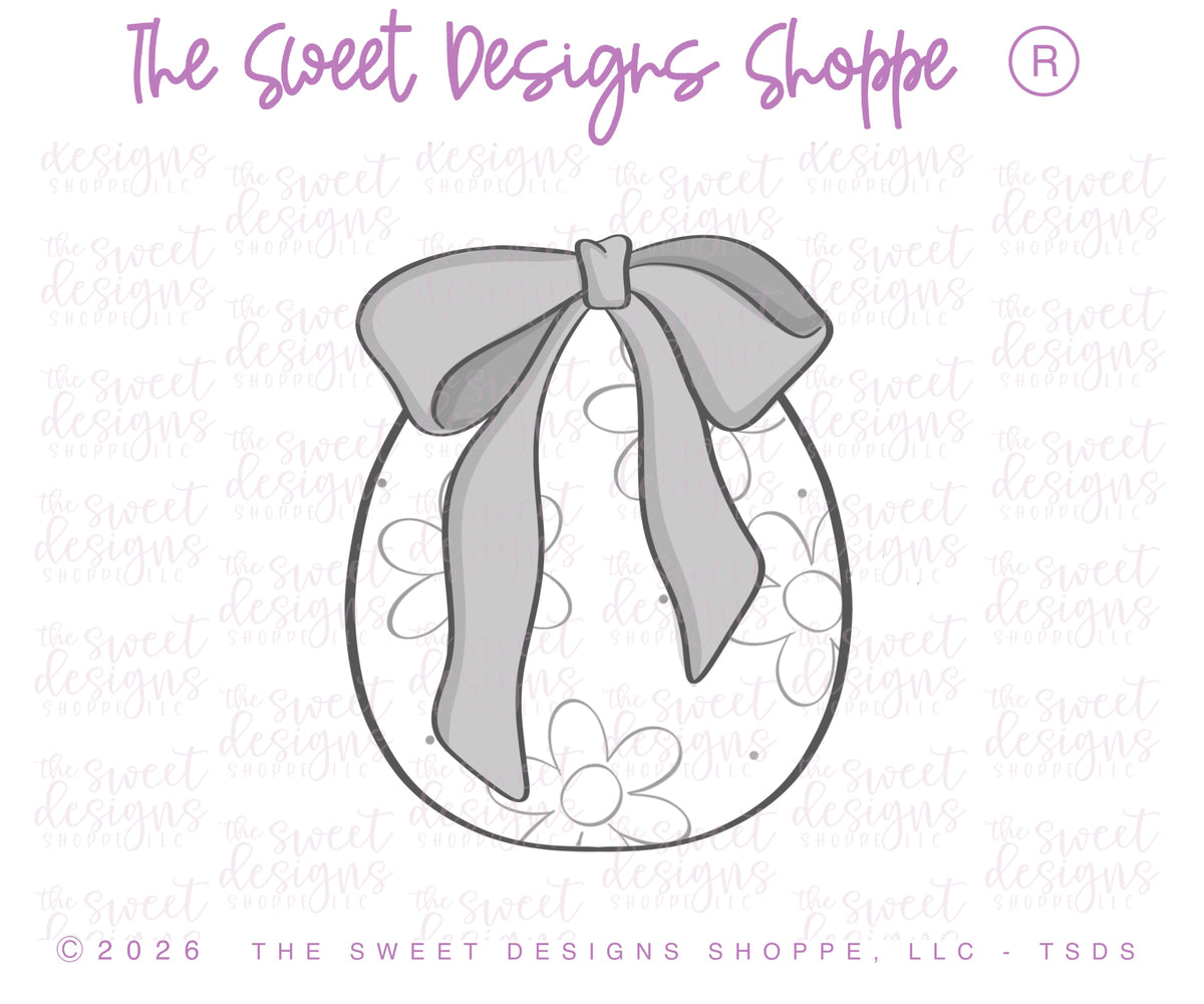 Cookie Cutters - Retro Egg & Bunny Set - Set of 2 - Cookie Cutters - The Sweet Designs Shoppe - TSDS - - ALL,Animal,Animals,Cookie Cutter,Easter,Easter / Spring,PLAQUES HANDLETTERING,Promocode,regular sets,set,STL