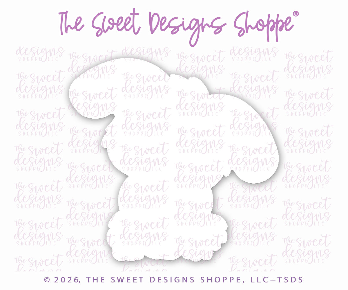 Cookie Cutters - Retro Egg & Bunny Set - Set of 2 - Cookie Cutters - The Sweet Designs Shoppe - TSDS - - ALL,Animal,Animals,Cookie Cutter,Easter,Easter / Spring,PLAQUES HANDLETTERING,Promocode,regular sets,set,STL