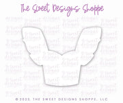Cookie Cutters - Retro Ruffle Top - Cookie Cutter - The Sweet Designs Shoppe - TSDS - - 4th,4th July,4th of July,Accesories,Accessories,accessory,ALL,Clothing / Accessories,Cookie Cutter,Patriotic,Patriotric,Promocode,STL,summer,USA,valentines,Vintage