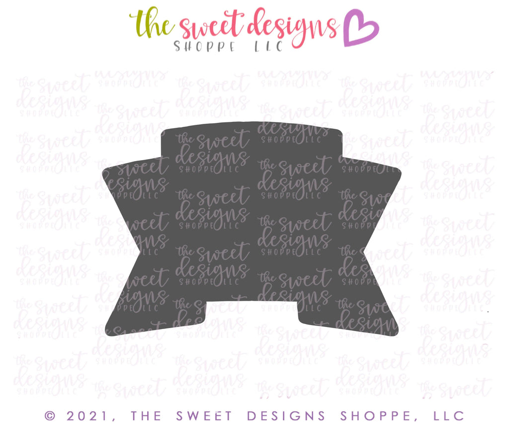 Cookie Cutters - Ribbon V2- Cookie Cutter - The Sweet Designs Shoppe - - ALL, Bachelorette, Banner, Cookie Cutter, Customize, Plaque, Plaques, Promocode, Ribbon, Wedding