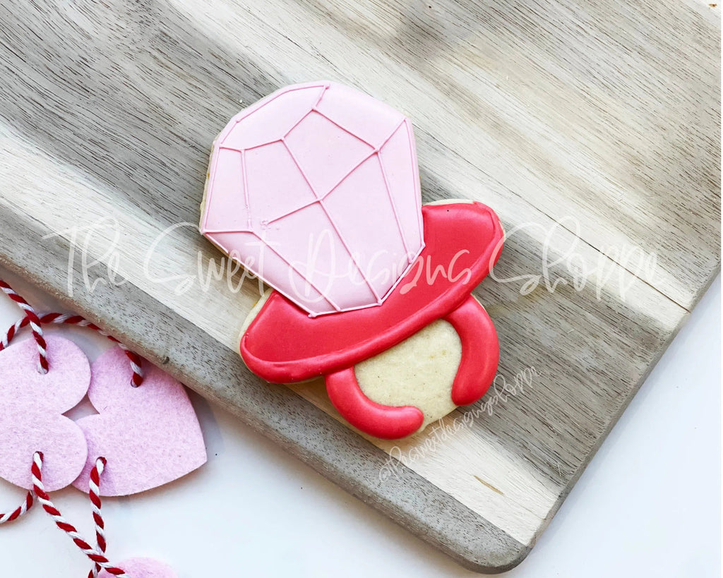 Cookie Cutters - Ring Pop - Cookie Cutter - The Sweet Designs Shoppe - - ALL, Birthday, Candy, Cookie Cutter, Donut, Food, Food and Beverage, Food beverages, kids, Kids / Fantasy, Promocode, Sweet, Sweets, valentines