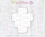 Cookie Cutters - Risen Cross - Cookie Cutter - The Sweet Designs Shoppe - TSDS - - ALL,communion,Cookie Cutter,easter,Easter / Spring,First Communion,floral,Promocode,Religious