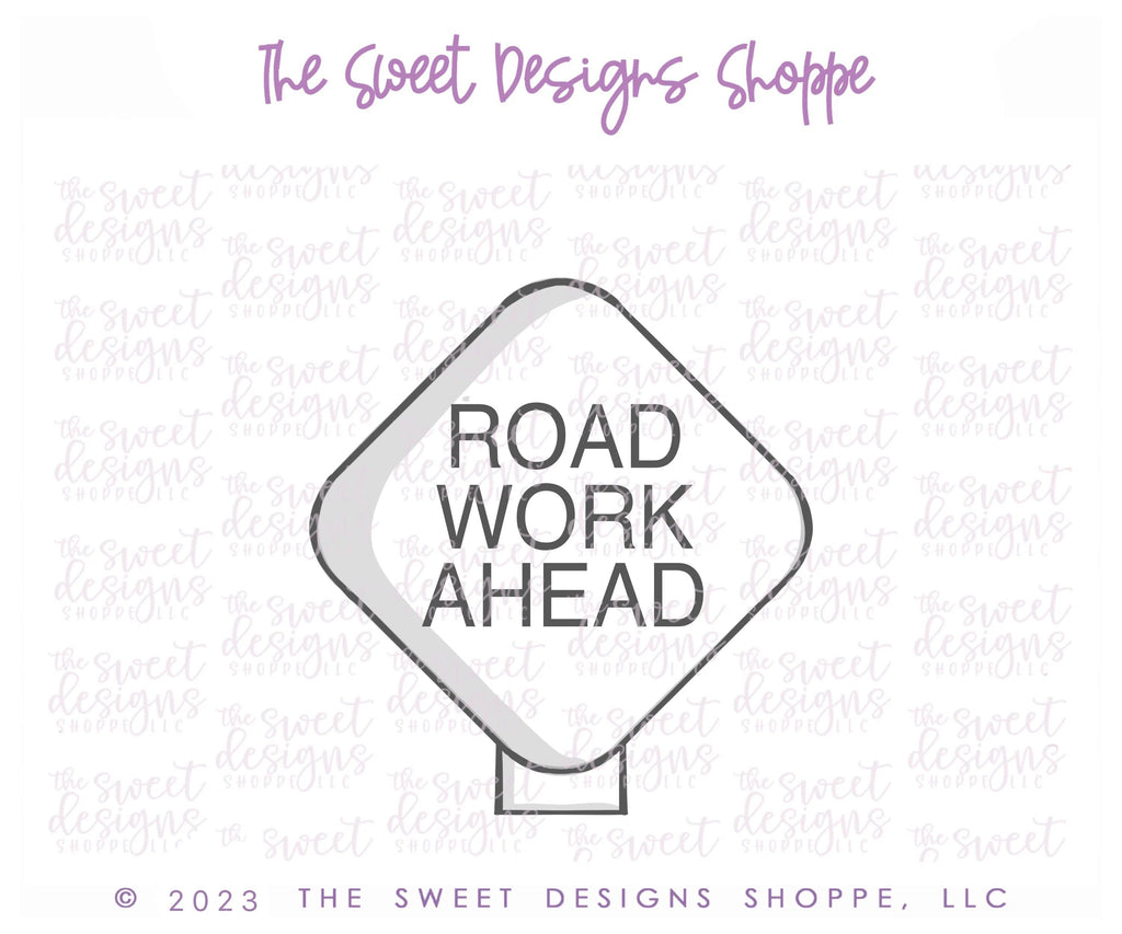 Cookie Cutters - Road Sign - Cookie Cutter - Sweet Designs Shoppe - - ALL, construction, Cookie Cutter, Kids / Fantasy, Promocode, transportation, travel