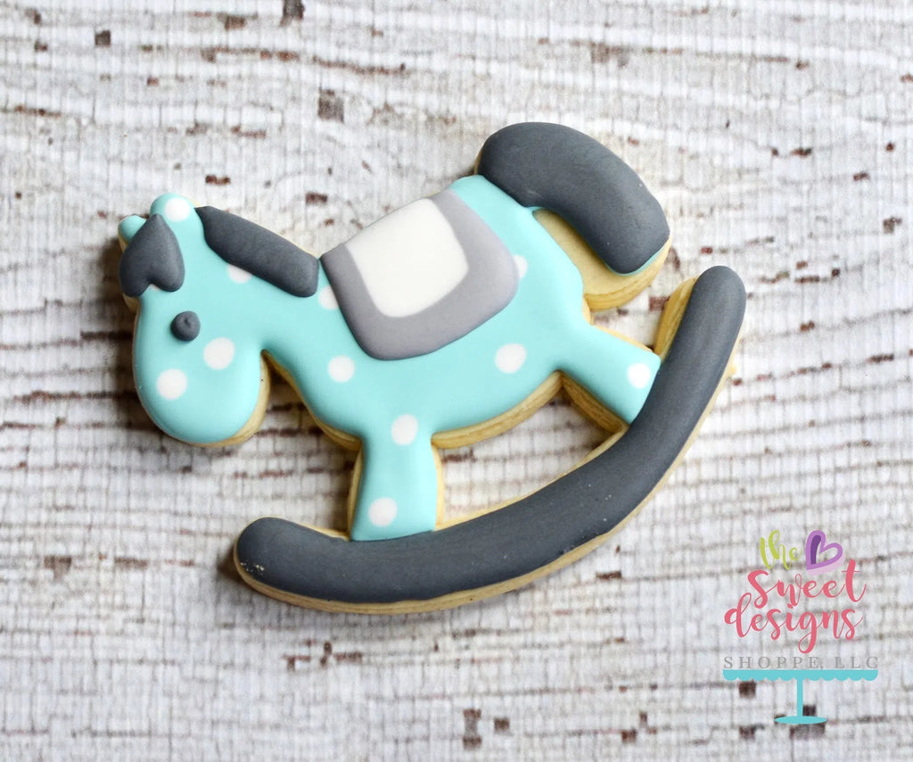 Cookie Cutters - Rocking Horse v2- Cookie Cutter - Sweet Designs Shoppe - - ALL, Baby, Baby / Kids, baby shower, Cookie Cutter, kids, Kids / Fantasy, Promocode, Rocking Horse, rockinghorse