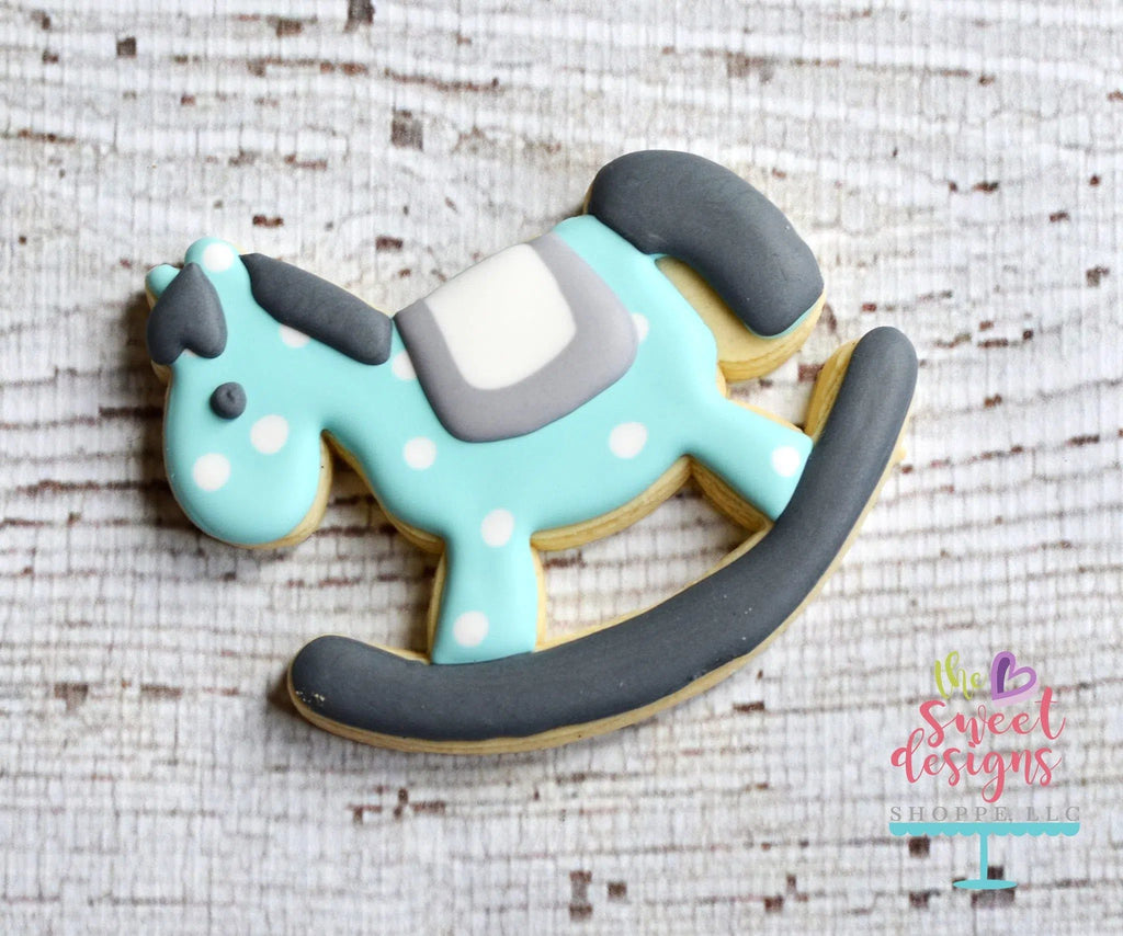 Cookie Cutters - Rocking Horse v2- Cookie Cutter - The Sweet Designs Shoppe - - ALL, Baby, Baby / Kids, baby shower, Cookie Cutter, kids, Kids / Fantasy, Promocode, Rocking Horse, rockinghorse