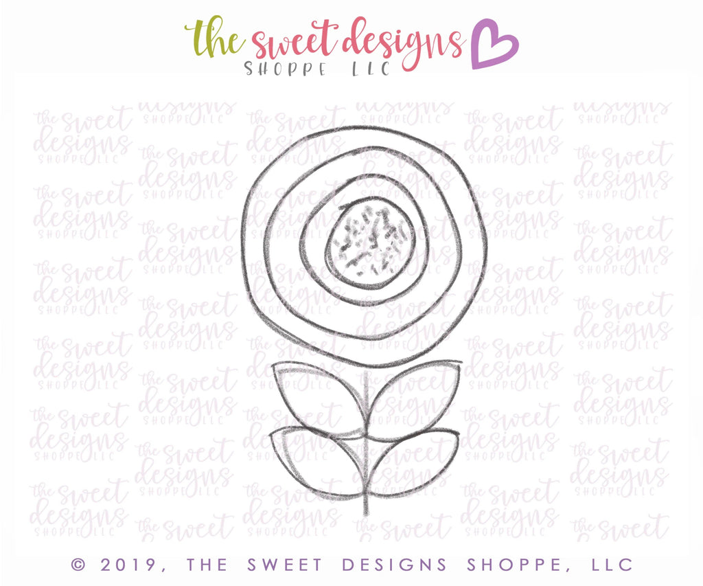 Cookie Cutters - Round Funky Flower - Cookie Cutter - The Sweet Designs Shoppe - TSDS - - ALL,Cookie Cutter,Flower,Flowers,Mothers Day,Nature,Promocode,Spring