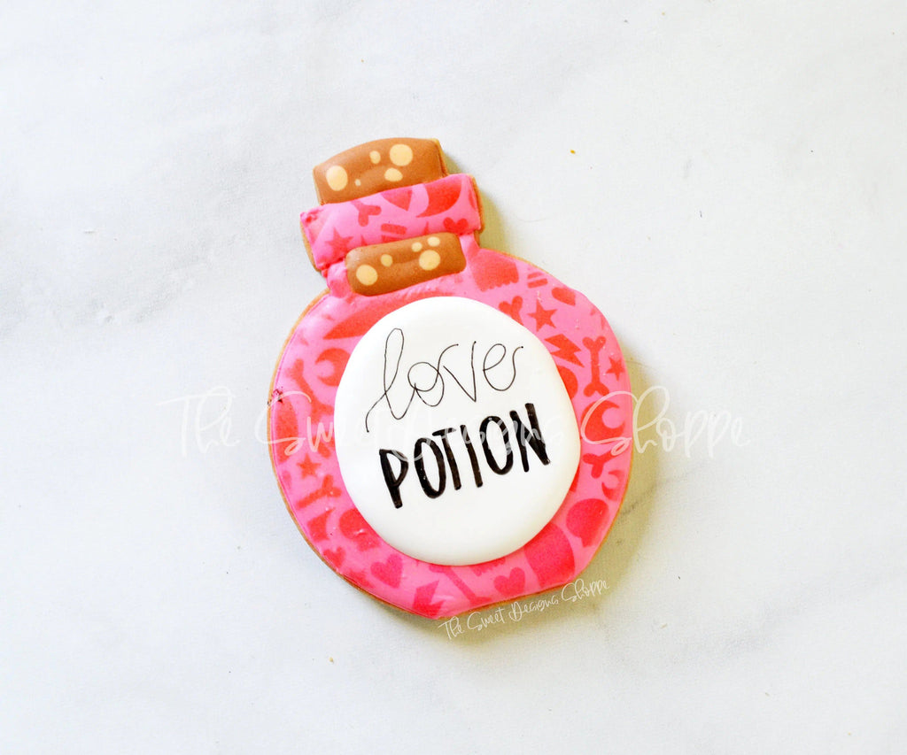 Cookie Cutters - Round Love Potion - Cookie Cutter - The Sweet Designs Shoppe - - ALL, Cookie Cutter, Food, Food & Beverages, Halloween, Promocode, valentine, valentines