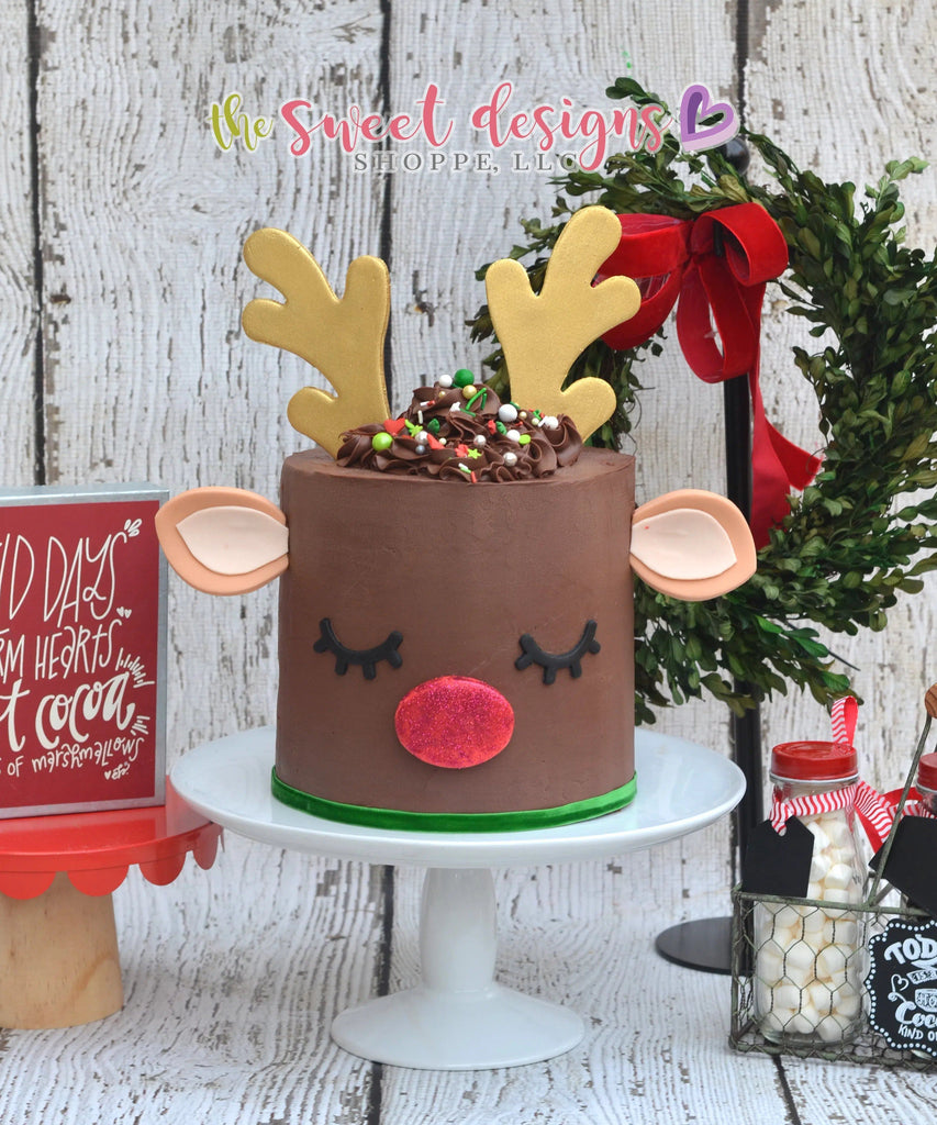 Cookie Cutters - Rudolph Cake Set - Cookie Cutters - The Sweet Designs Shoppe - TSDS - - ALL,Christmas,Christmas / Winter,Christmas Cookies,Cookie Cutter,Jesus,Promocode,regular sets,Set,sets