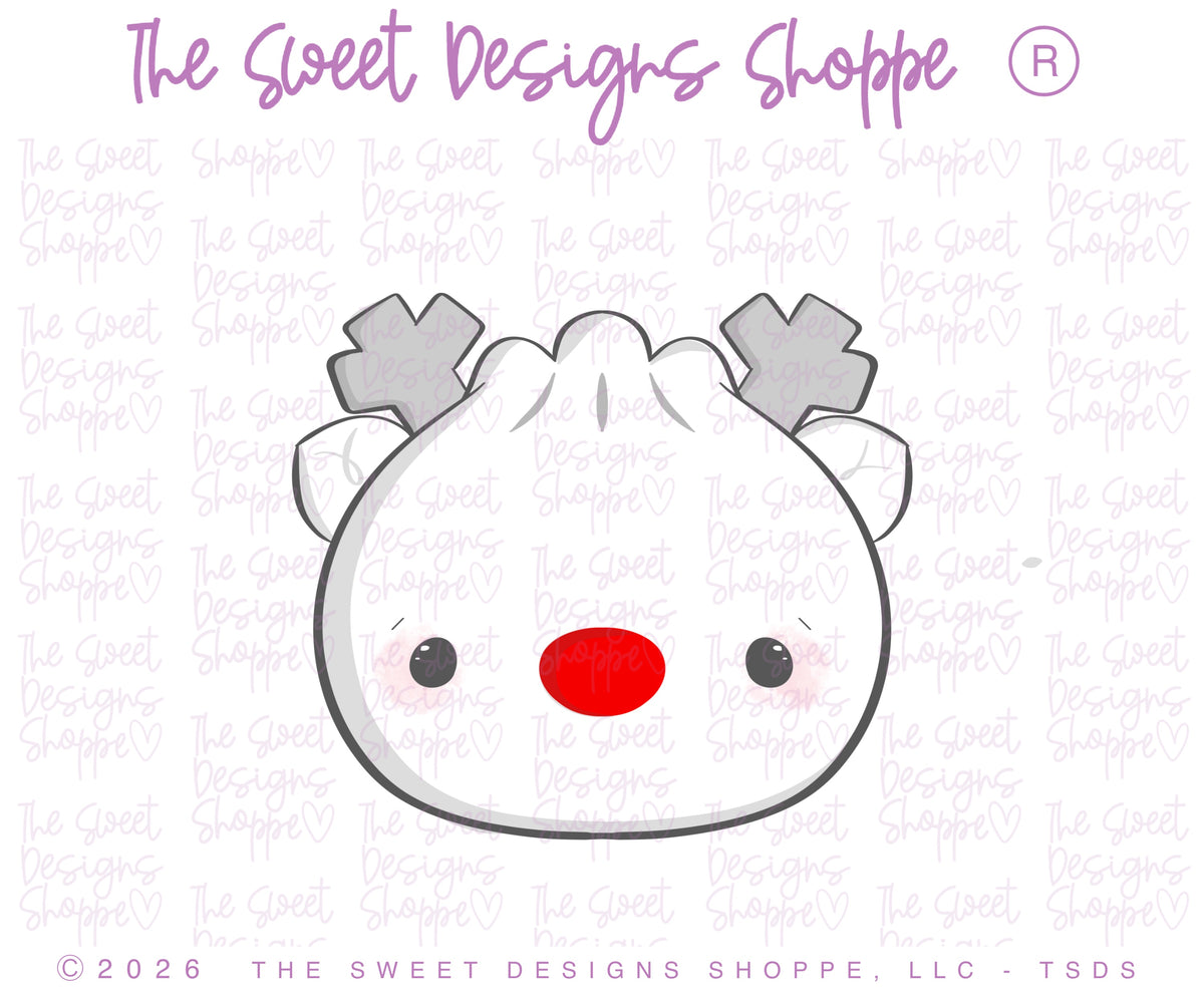Cookie Cutters - Rudolph Dumpling - Cookie Cutter - The Sweet Designs Shoppe - TSDS - - ALL,Christmas,Christmas / Winter,christmas 2026,Christmas Dumplings,Christmas Food,Cookie Cutter,Dumplings,fast food,Food,Food & Beverages,Food and Beverage,new,Promocode,Rudolph,rudolph dumpling,STL