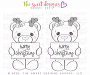 Cookie Cutters - Rudolph the Bear Set - Cookie Cutters - The Sweet Designs Shoppe - TSDS - - ALL,Animal,Animals,Animals and Insects,Christmas,Christmas / Winter,Cookie Cutter,Mini Set,Mini Sets,Promocode,regular sets,set,sets