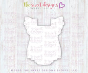 Cookie Cutters - Ruffle Baby Girl Romper - Cookie Cutter - The Sweet Designs Shoppe - TSDS - - ALL,Baby,Clothes,Clothing / Accessories,Cookie Cutter,newborn,Onesie,onsie,Promocode,STL