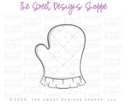 Cookie Cutters - Ruffle Mitten - Cookie Cutter - The Sweet Designs Shoppe - TSDS - - ALL,Baking,Christmas,Christmas / Winter,Cookie Cutter,gloves,hobbie,Hobbies,Hobbies and Camping,Promocode,STL