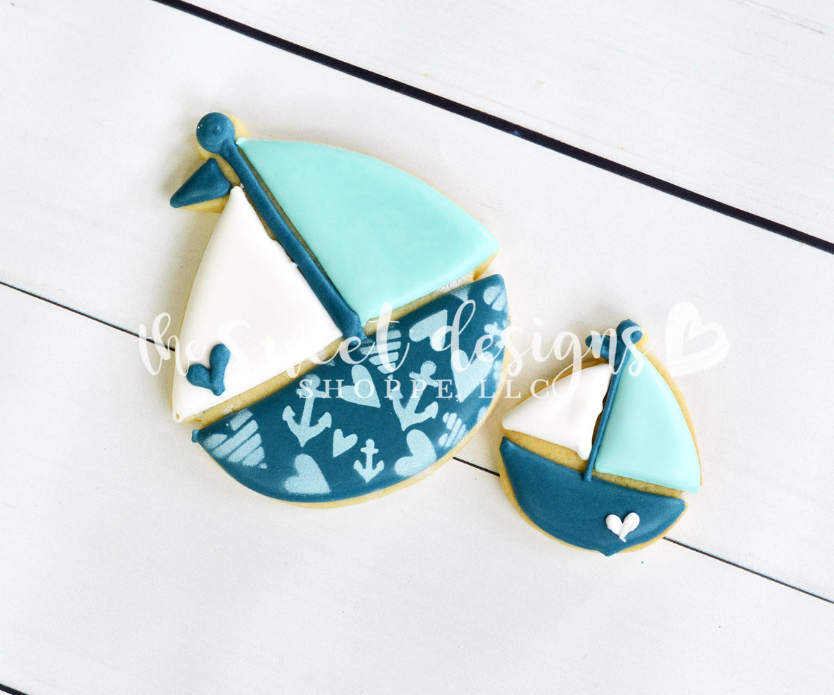 Cookie Cutters - Sail Boat v2 - Cookie Cutter - The Sweet Designs Shoppe - TSDS - - ALL,beach,Cookie Cutter,Fantasy,nautica,Promocode,STL,summer,under the sea