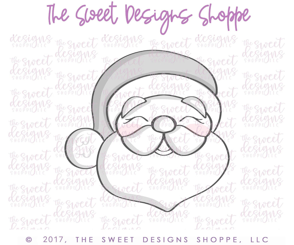 Cookie Cutters - Santa Face Favorite - Cookie Cutter - The Sweet Designs Shoppe - TSDS - - ALL,Christmas,Christmas / Winter,Christmas Cookies,ChristmasTop15,Cookie Cutter,cookie cutters,Promocode,Santa Claus,STL,Winter