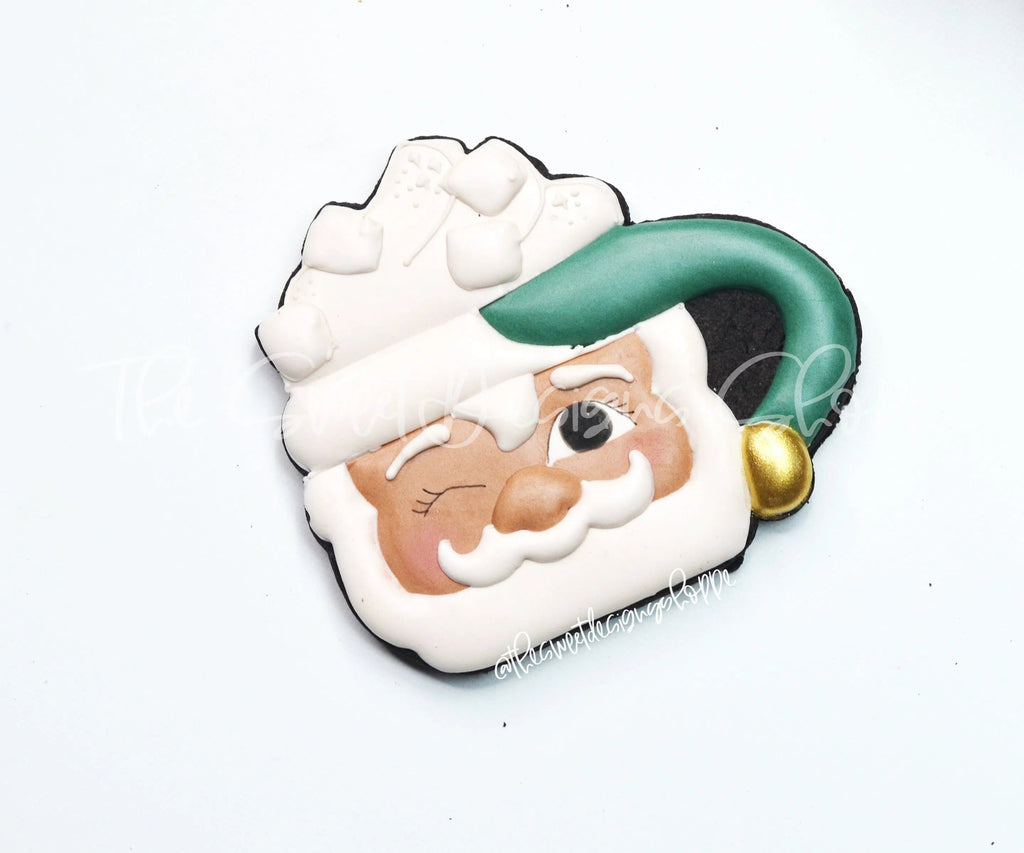 Cookie Cutters - Santa Vintage Cocoa Mug - Cookie Cutter - The Sweet Designs Shoppe - - ALL, Christmas, Christmas / Winter, Christmas Cookies, Coffee, Cookie Cutter, Food, Food and Beverage, Food beverages, home, mug, mugs, Promocode