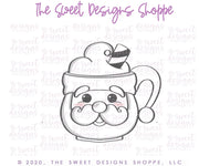 Cookie Cutters - Santa Vintage Mug - Cookie Cutter - The Sweet Designs Shoppe - TSDS - - ALL,Christmas,Christmas / Winter,Christmas Cookies,Cookie Cutter,Food,Food & Beverages,Food and Beverage,mug,mugs,Promocode,STL