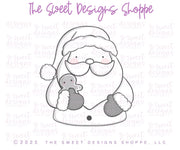 Cookie Cutters - Santa with Cookie & Holly Jolly Plaque Cookie Cutter Set - Set of 2 - Cookie Cutters - The Sweet Designs Shoppe - TSDS - - ALL,Christmas,Christmas / Winter,claus,clause,Cookie Cutter,PLAQUES HANDLETTERING,Promocode,regular sets,Santa,Santa Claus,Santa Face,set,STL