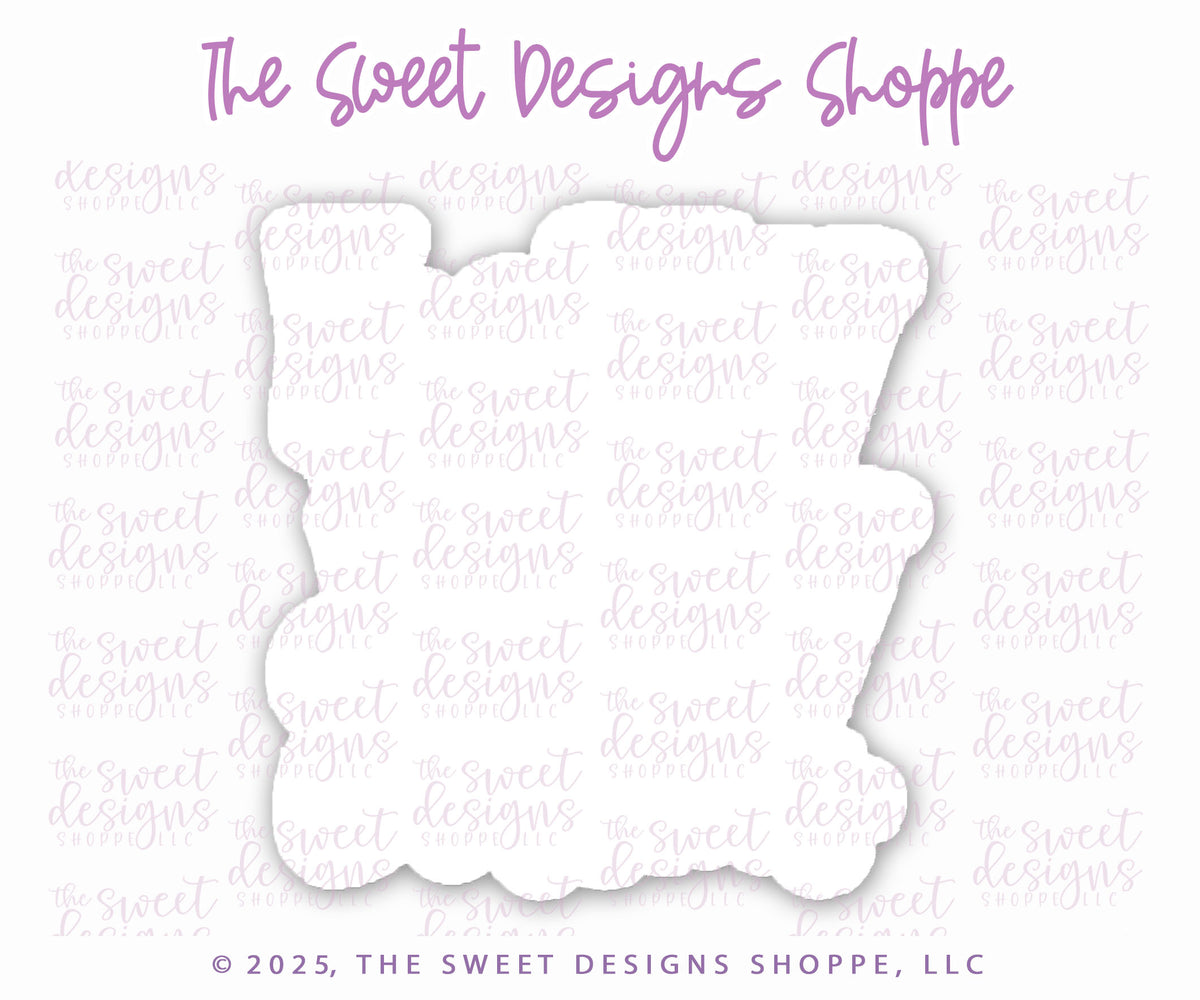 Cookie Cutters - Santa with Cookie & Holly Jolly Plaque Cookie Cutter Set - Set of 2 - Cookie Cutters - The Sweet Designs Shoppe - TSDS - - ALL,Christmas,Christmas / Winter,claus,clause,Cookie Cutter,PLAQUES HANDLETTERING,Promocode,regular sets,Santa,Santa Claus,Santa Face,set,STL