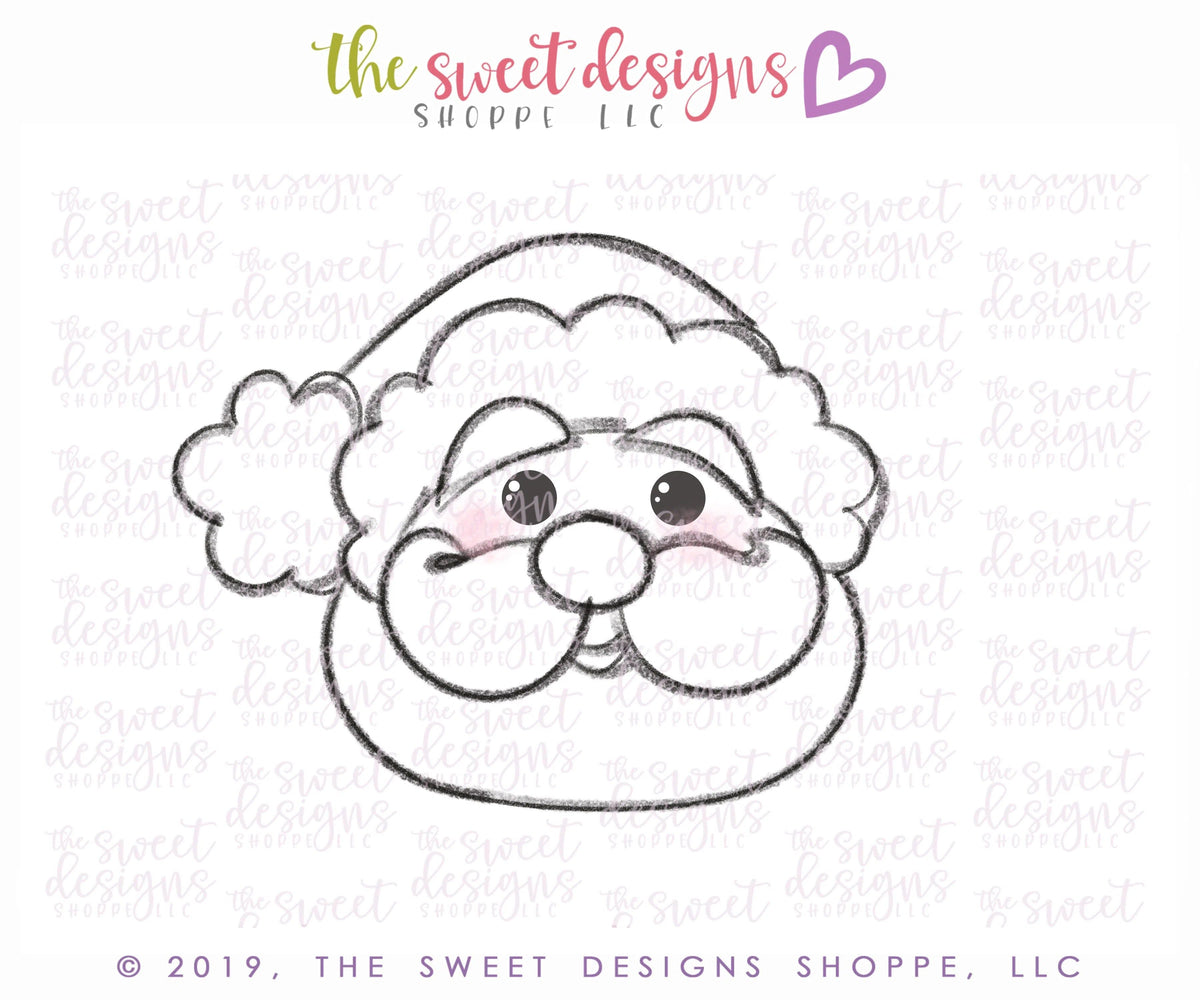 Cookie Cutters - SantaFace 2019 - Cookie Cutter - The Sweet Designs Shoppe - TSDS - - ALL,Christmas,Christmas / Winter,Christmas Cookies,Cookie Cutter,Promocode,Santa,STL