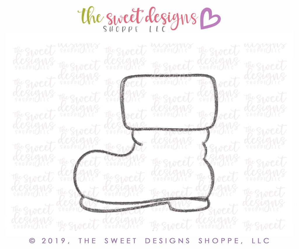 Cookie Cutters - Santa's Boot - Cookie Cutter - Sweet Designs Shoppe - - 2019, Accesories, Accessories, ALL, boots, Christmas, Christmas / Winter, Christmas Cookies, Clothing / Accessories, Cookie Cutter, Misc, Miscelaneous, Miscellaneous, other, Promocode, Santa
