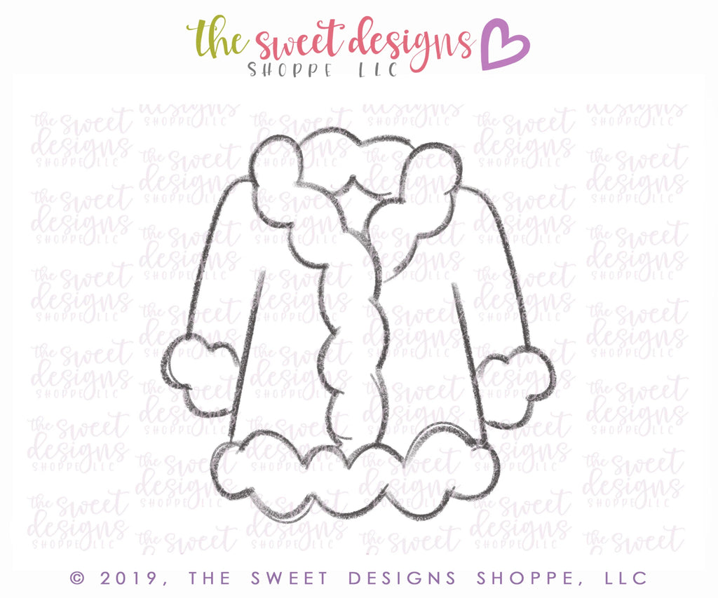 Cookie Cutters - Santa's Coat - Cutter - Sweet Designs Shoppe - - 2019, ALL, Christmas, Christmas / Winter, Christmas Cookies, clause, clothing, Clothing / Accessories, Cookie Cutter, Promocode, Santa