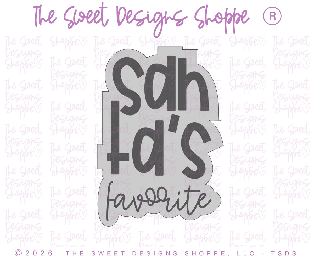 Cookie Cutters - Santa's favorite Cookie Cutter Set - Set of 2 - Cookie Cutters - The Sweet Designs Shoppe - TSDS - - ALL,Christmas,Christmas / Winter,Cookie Cutter,new,Plaque,Plaques,PLAQUES HANDLETTERING,Promocode,regular sets,Reindeer,Rudolph,Santa,Santa Claus,set,STL