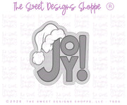 Cookie Cutters - Santa's Joy Plaque - Cookie Cutter - The Sweet Designs Shoppe - TSDS - - ALL,Christmas,Christmas / Winter,christmas 2026,Christmas plaque,Cookie Cutter,new,Plaque,Plaques,PLAQUES HANDLETTERING,Promocode,Santa's Joy Plaque,STL