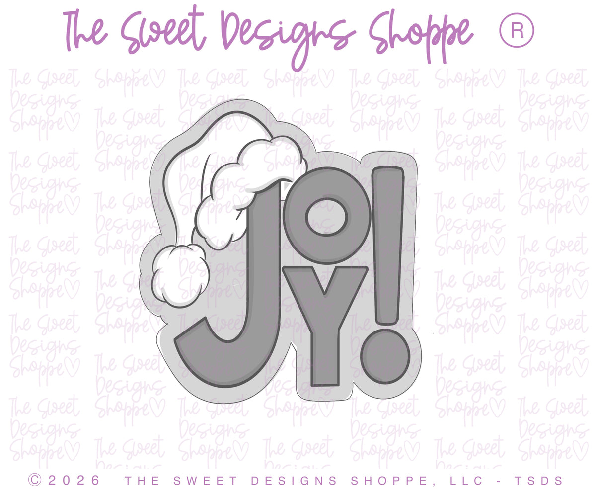 Cookie Cutters - Santa's Joy Plaque - Cookie Cutter - The Sweet Designs Shoppe - TSDS - - ALL,Christmas,Christmas / Winter,christmas 2026,Christmas plaque,Cookie Cutter,new,Plaque,Plaques,PLAQUES HANDLETTERING,Promocode,Santa's Joy Plaque,STL