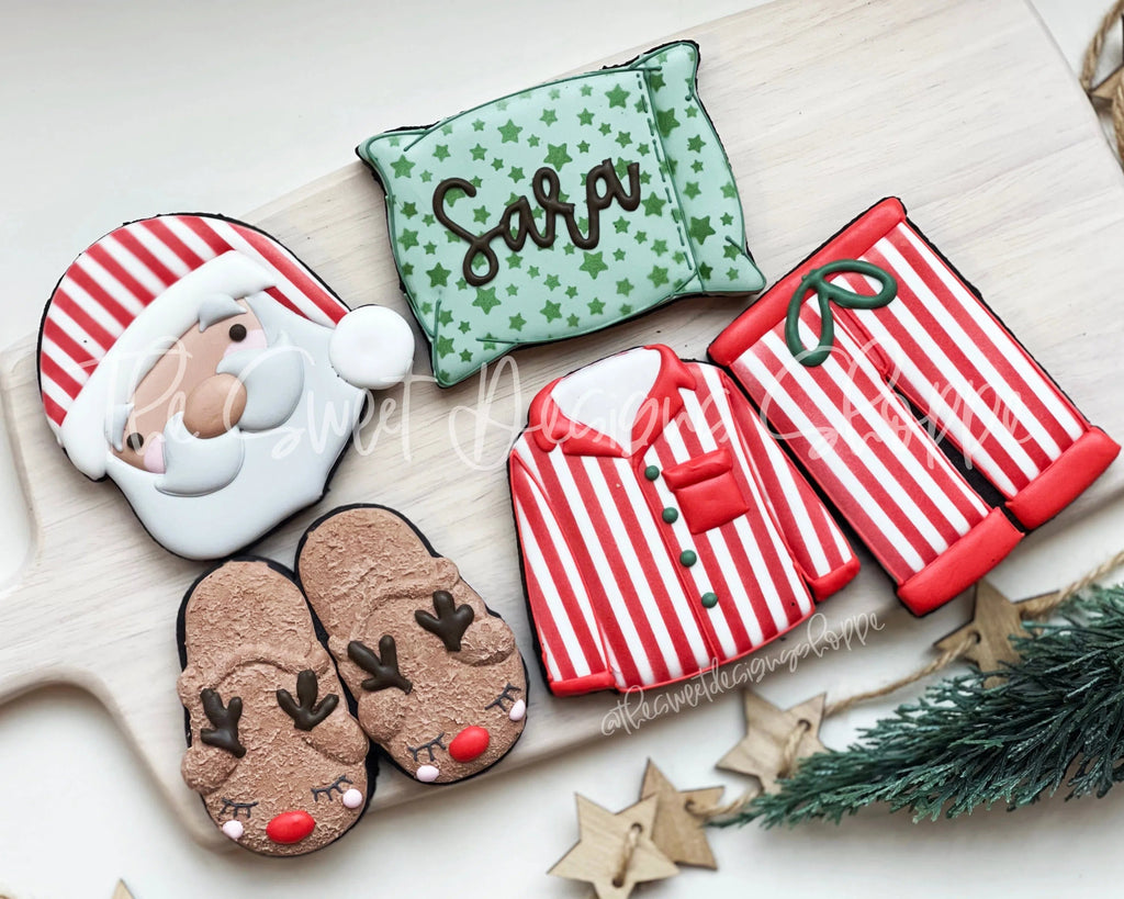 Cookie Cutters - Santa's Sleeping Accessories Set - Cookie Cutters - Set of 5 - Sweet Designs Shoppe - - ALL, Christmas, Christmas / Winter, Christmas Cookies, Cookie Cutter, Mini Sets, Promocode, regular sets, Santa, Santa Claus, set