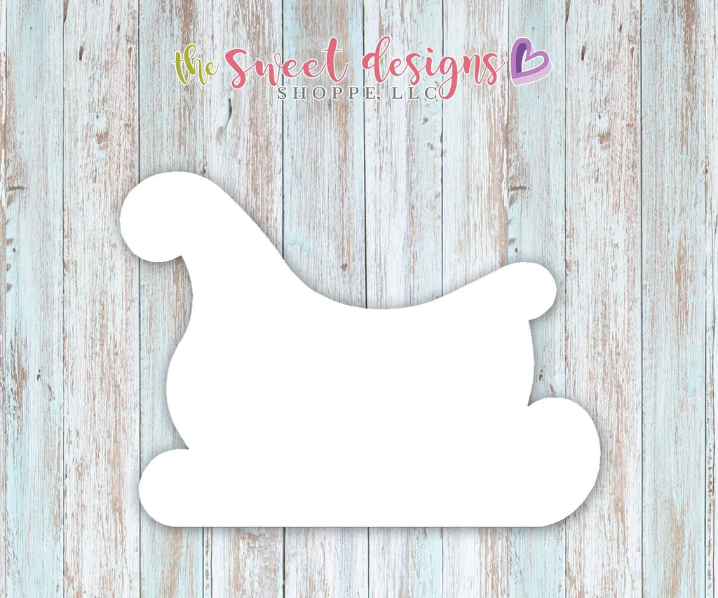 Cookie Cutters - Santas Sleigh - Cookie Cutter - The Sweet Designs Shoppe - - ALL, Christmas / Winter, Cookie Cutter, Promocode, Santa, Winter