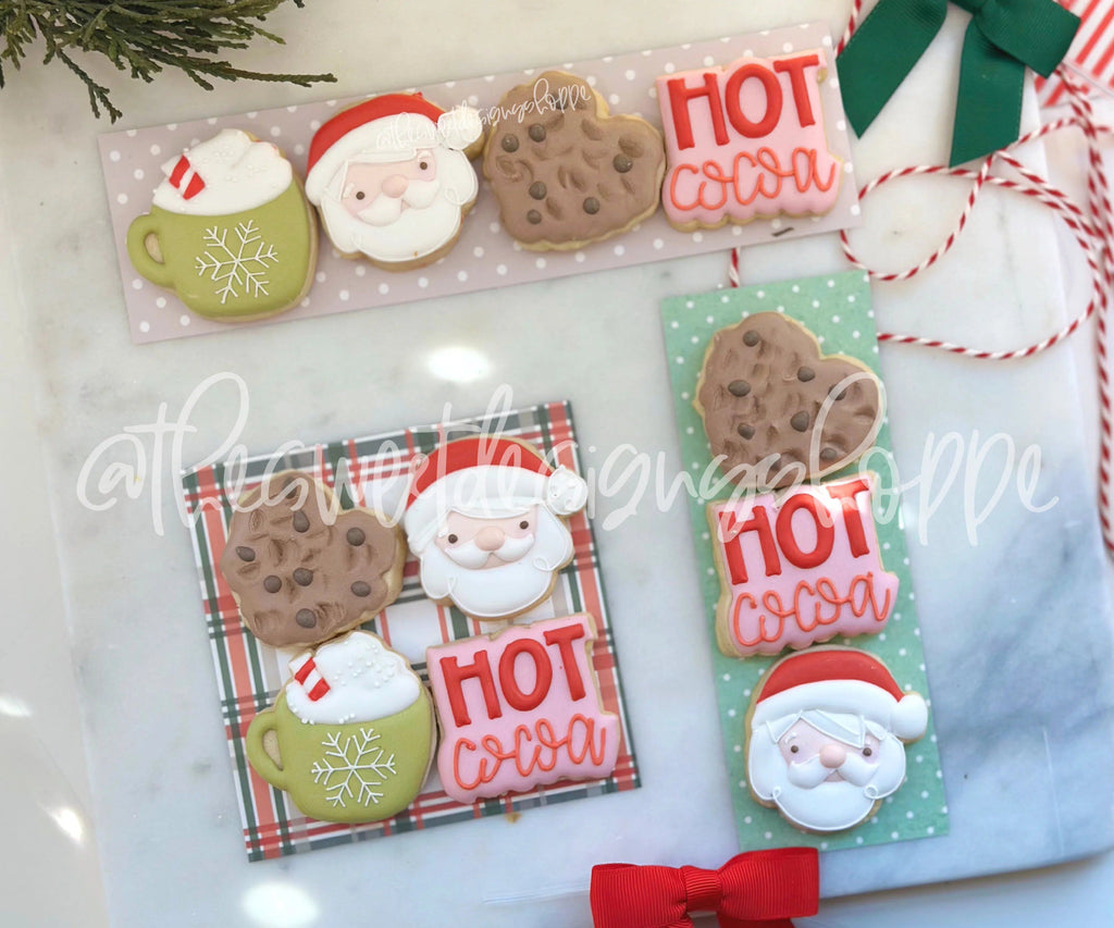 Cookie Cutters - Santa's Sweets Mini Set - Set of 4 - Cookie Cutters - The Sweet Designs Shoppe - Set of 4 - Mini Size Cutters ( 2" Longest Side) - ALL, Christmas, Christmas / Winter, Cookie Cutter, Mini Sets, Promocode, regular sets, Santa, Santa Claus, Santa Face, set, Winter