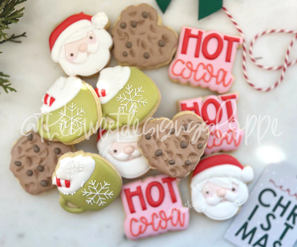 Cookie Cutters - Santa's Sweets Mini Set - Set of 4 - Cookie Cutters - The Sweet Designs Shoppe - TSDS - - ALL,Christmas,Christmas / Winter,Cookie Cutter,Mini Sets,Promocode,regular sets,Santa,Santa Claus,Santa Face,set,Winter