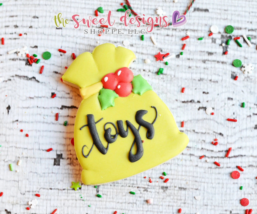 Cookie Cutters - Santa's Toy Bag V2 - Cookie Cutter - The Sweet Designs Shoppe - TSDS - - ALL,Christmas,Christmas / Winter,cookie,Cookie Cutter,Decoration,Gifts,Promocode,Sack,Santa,Winter