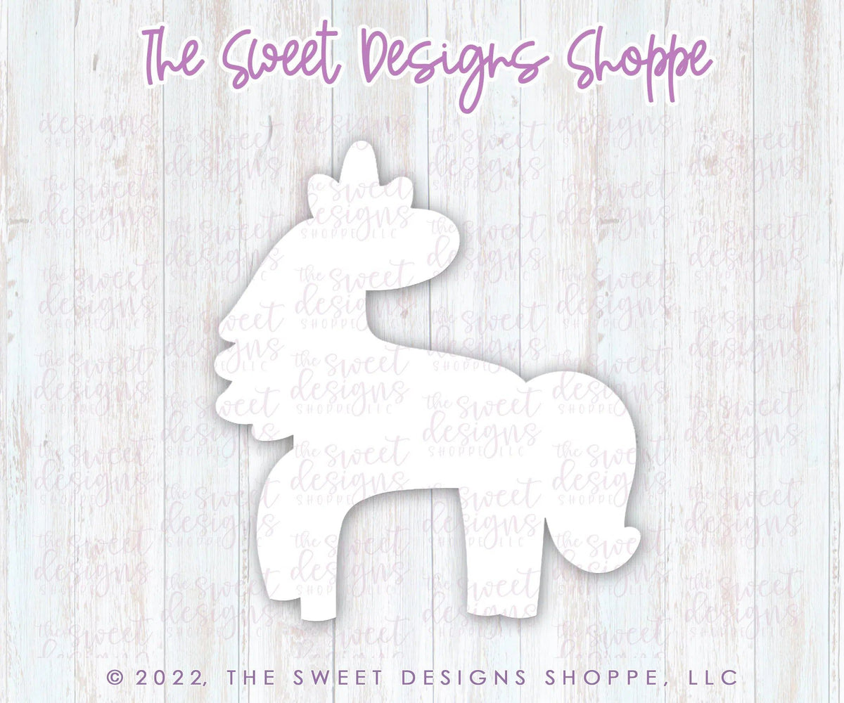 Cookie Cutters - Sara's Turning Unicorn - Cookie Cutter - The Sweet Designs Shoppe - TSDS - - ALL,Birthday,Cookie Cutter,Fantasy,kid,kids,Kids / Fantasy,Promocode,STL